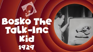 Bosko The Talk Inc Kid  1929  Original Looney Tunes Cartoon [upl. by Akima]