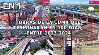 Concluye la Terminal 2 AICM Rehabilitación del Metro CETRAM Tren El Insurgente y Cablebús en CDMX [upl. by Anailuy]