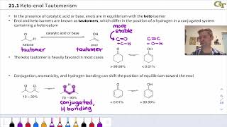 KetoEnol Tautomerism [upl. by Aramo177]