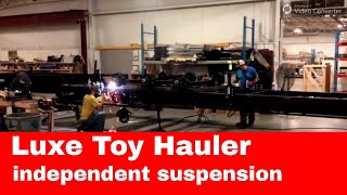 Luxe luxury fifth wheel toy hauler Dexter axles [upl. by Husein]