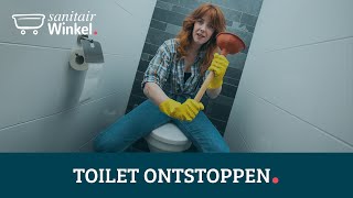 Wc  toilet ontstoppen Zo doe je dat [upl. by Dez940]