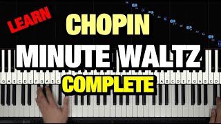 Chopin Waltz Op 64 No 1 Piano Tutorial Minute Waltz [upl. by Thrift]