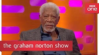 Morgan Freemans Shawshank style voiceover  The Graham Norton Show 2017 Preview  BBC One [upl. by Aicnetroh580]