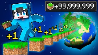 Recorriendo 100000000 de BLOQUES en Minecraft [upl. by Enaj513]