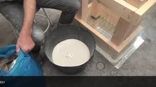 Wedging table part 6  mixing the plaster [upl. by Bambie]