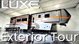 Toy Hauler Exterior Tour  Luxe 47FB [upl. by Thurmann]