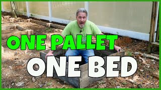 How to Make a Pallet Raised Bed [upl. by Yevad]