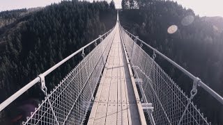 Longest Suspension Bridge Germany quotGeierlayquot  Hunsrück Germany [upl. by Nerreg]