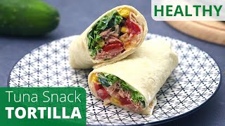 Make Best Tuna Tortilla Wrap Recipe in 2minutes Everyday Tasty Food [upl. by Sillig]