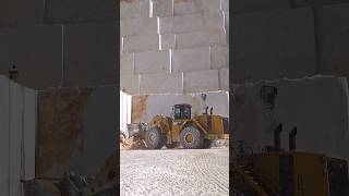 CAT 993K wheel loader preparing marble quarry site shorts construction excavator [upl. by Ertha]