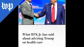 What RFK Jr has said about advising Trump on health care [upl. by Rolyat]