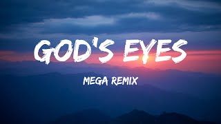 Dax  quotGods Eyesquot Remix Lyrics Feat Phix CarlyPearl BruthaRick PXE JeromeDillard amp MORE [upl. by Elleuqar]