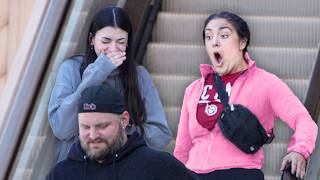 Funny WET FART Prank on the Escalator [upl. by Ileek920]