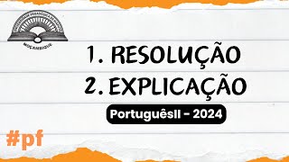 Resolução do Exame de admissão de PortuguêsII UP2024 p f [upl. by Southard]