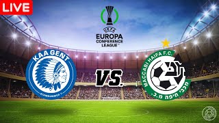 LIVE🔴 KAA Gent vs Maccabi Haifa  UEFA Europa Conference League  116FINALS [upl. by Huntlee84]