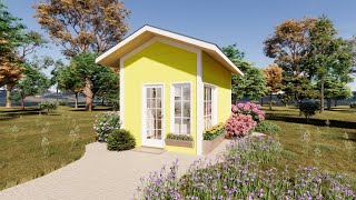 Adorable Tiny House Design 15m²  A Dreamy Small Home To Live [upl. by Misti74]