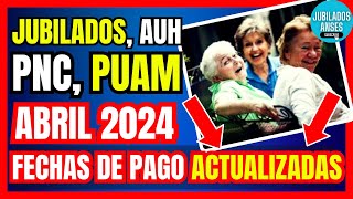 ðŸ“†ðŸ‘‰ACTUALIZAN FECHAS de Cobro ANSES ABRIL Jubilados Pensionados PNC AUH AUE Desempleo [upl. by Marou]