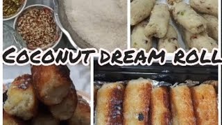 coconut dream roll food dessert recipe yummy sweet viralvideo trending shortsfeed shorts [upl. by Cullan]