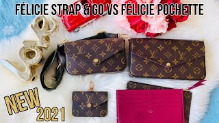 Comparison Louis Vuitton Félicie Strap amp Go VS Félicie Pochette [upl. by Raffo]