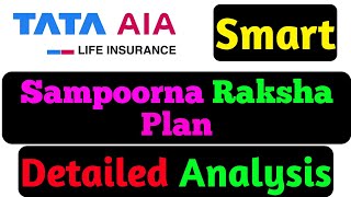 Tata AIA Smart Sampoorna Raksha Plan Review  Tata AIA Smart Sampoorna Raksha plan hindi  tataaia [upl. by Deanna473]