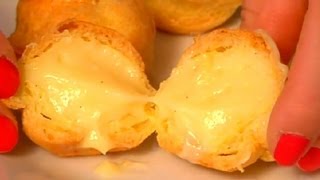 Profiteroles With Pastry Cream  Tips from a Pastry Chef [upl. by Harpole]