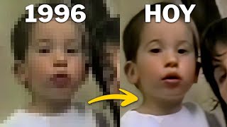 De VHS a HD  Restauración de videos familiares  Video Enhace AI [upl. by Cirre]