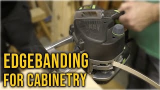 Cabinetry Basics Edge Banding with the Festool Conturo [upl. by Lapides]