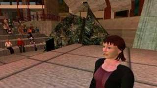 Virtual Suzanne Vega Sings quotToms Dinerquot in Second Life [upl. by Lear]