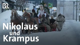 Mit Krampus und der Nikolaus unterwegs Eine lebendige Tradition  Schwaben  Altbayern  BR [upl. by Lizette785]