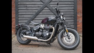 2024 Triumph Bonneville Bobber  Stealth Edition at West Coast Triumph Glasgow [upl. by Haywood]