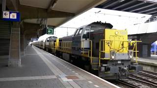 Goederentrein 7866 amp 7786  Rijden door Maastricht  19 Mei 2018 [upl. by Etteiram]