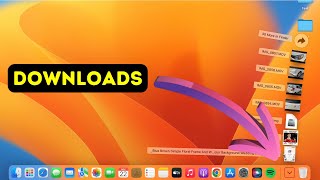 How To Add Downloads To Dock in Mac OS  Macbook Air  Pro  iMac Downloads in Dock [upl. by Swithbert]