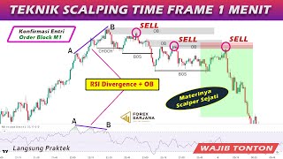 Strategi Scalping 1 Menit Order Block  Divergence  Paling Efektif  Supply amp Demand Divergence [upl. by Frasch]