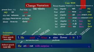 14 7 2 Change Narration exclamatory sentence [upl. by Gennifer]