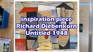 inspiration piece Richard Diebenkorn Untitled 1948 [upl. by Ellerret]