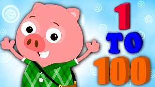 Big Numbers Song 1 to 100  Learning Numbers  Nursery Rhymes Songs For Kids By Bud Bud Buddies [upl. by Medarda]