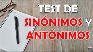 Test de quotSINÓNIMOS Y ANTÓNIMOSquot RetoTrivialQuiz [upl. by Odnamra207]