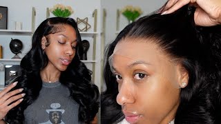 THE MOST FLAWLESS HD LACE WIG INSTALL  ALI PEARL BODY WAVE WIG [upl. by Darreg119]