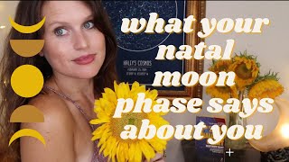 What moon phase were you born during Unlocking the moon phase in your birth chart 🌑 🌒 🌓 🌔 🌕 🌖 🌗 🌘 [upl. by Orest]