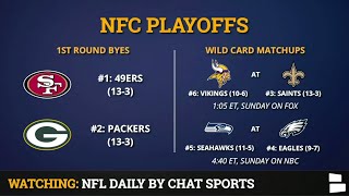 NFC Playoff Picture Schedule Bracket Matchups Dates And Times For 2020 NFL Playoffs [upl. by Epner]