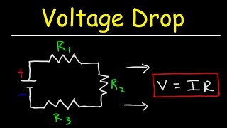 How To Calculate The Voltage Drop Across a Resistor  Electronics [upl. by Eppilihp]