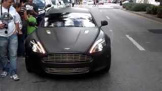 Meek Mill Aston Martin Matte Black With 24k Gold Plated Rims  Meek Mill Aston Martin Custom [upl. by Erund]