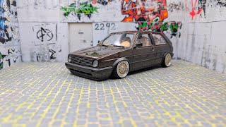 Golf 2 TFSI  Swap  neue Felgen 118 diecast tuning airride [upl. by Meela]