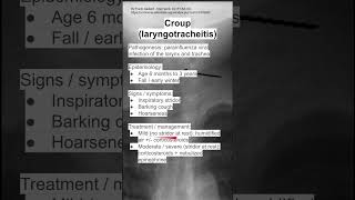 Croup laryngotracheitis [upl. by Nowtna]