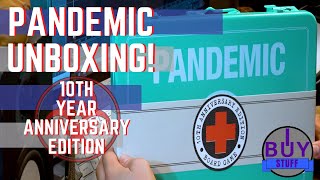 PANDEMIC Board Game 10 Yrs Anniversary UNBOXING FULL VIDEO [upl. by Yuma534]