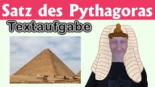 Satz des Pythagoras  Textaufgaben – Pyramide [upl. by Dusa]