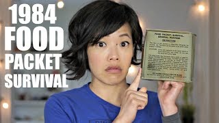 1984 Food Packet Survival General Purpose  US AIR FORCE Pilot Emergency MRE RATION TASTE TEST [upl. by Lekim751]