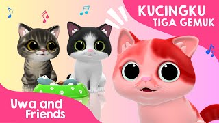 Kucingku Tiga Gemuk  Lagu Kucingku Telu  Lagu Anak Anak Lucu [upl. by Treblah928]