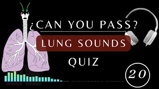 Name That Lung Sound Quiz  Normal and Abnormal lung sounds types respiratory [upl. by Rep]