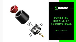 Function Details Of Wotofo Recurve Dual RDA [upl. by Anailli]